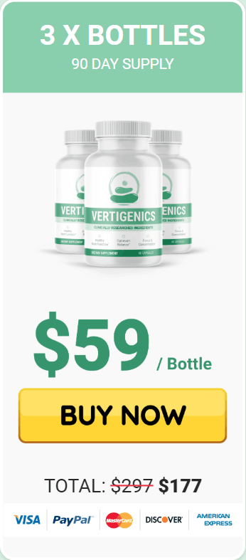 Vertigenics three bottle checkout order page