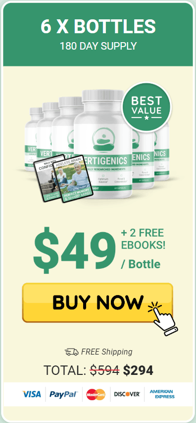 Vertigenics six bottle checkout order page